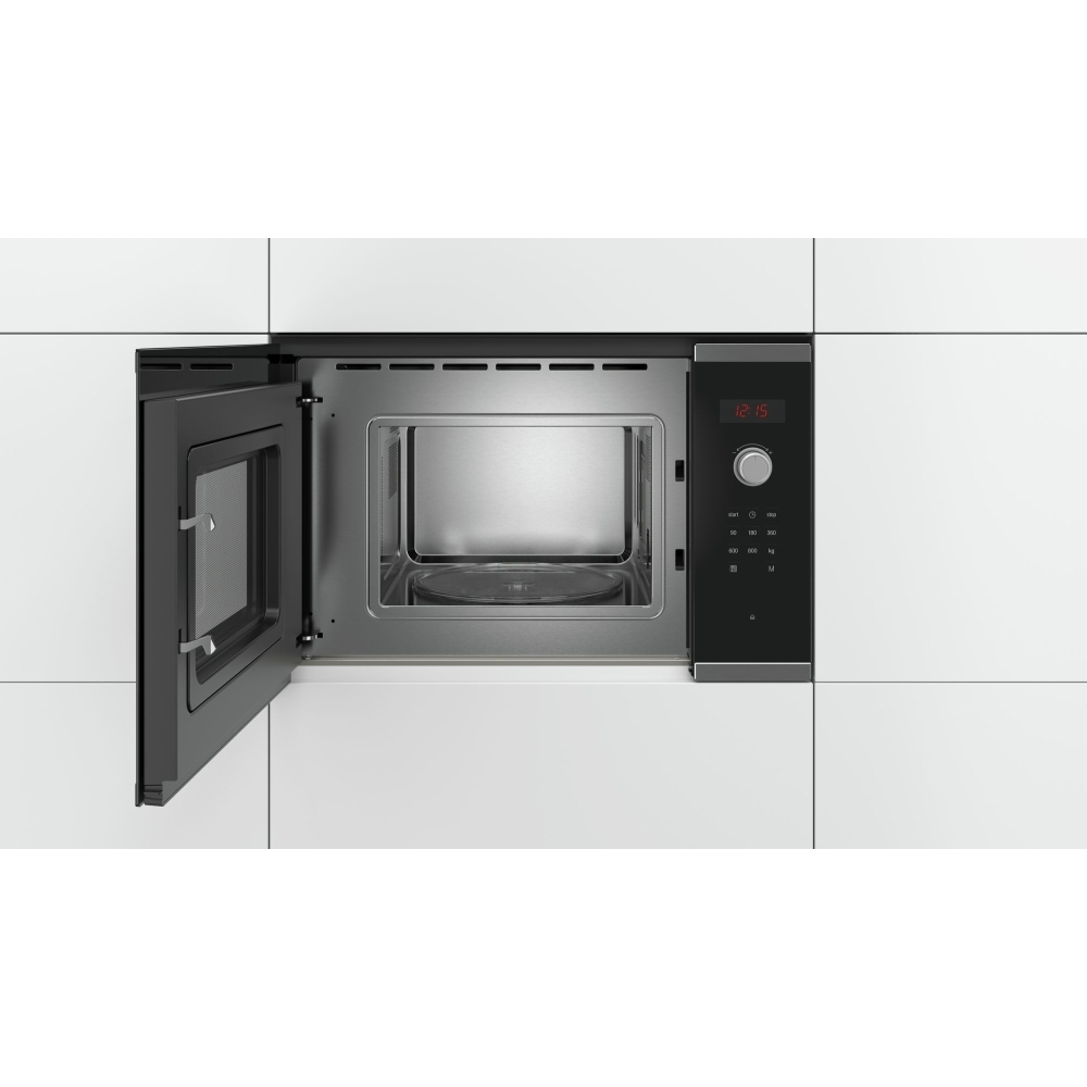 Bosch BFL523MS0B Series 4 Built-In Microwave, Stainless Steel