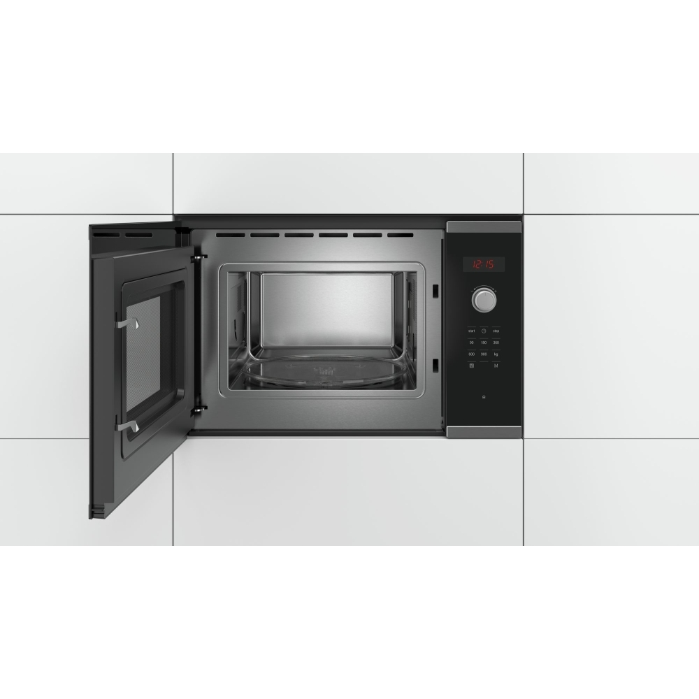 Bosch BFL553MS0B Series 4 Built-In Microwave, Stainless Steel