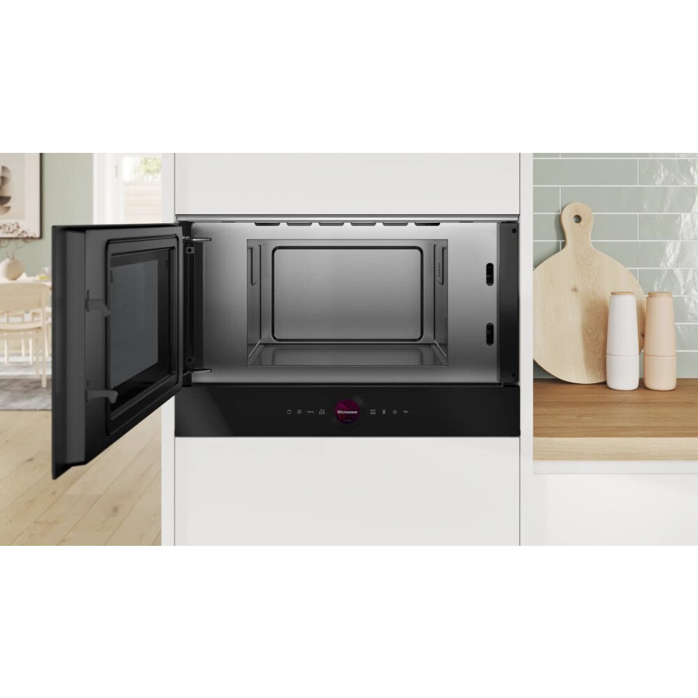 Bosch BFL7221B1B Series 8 Built-In Microwave, Black