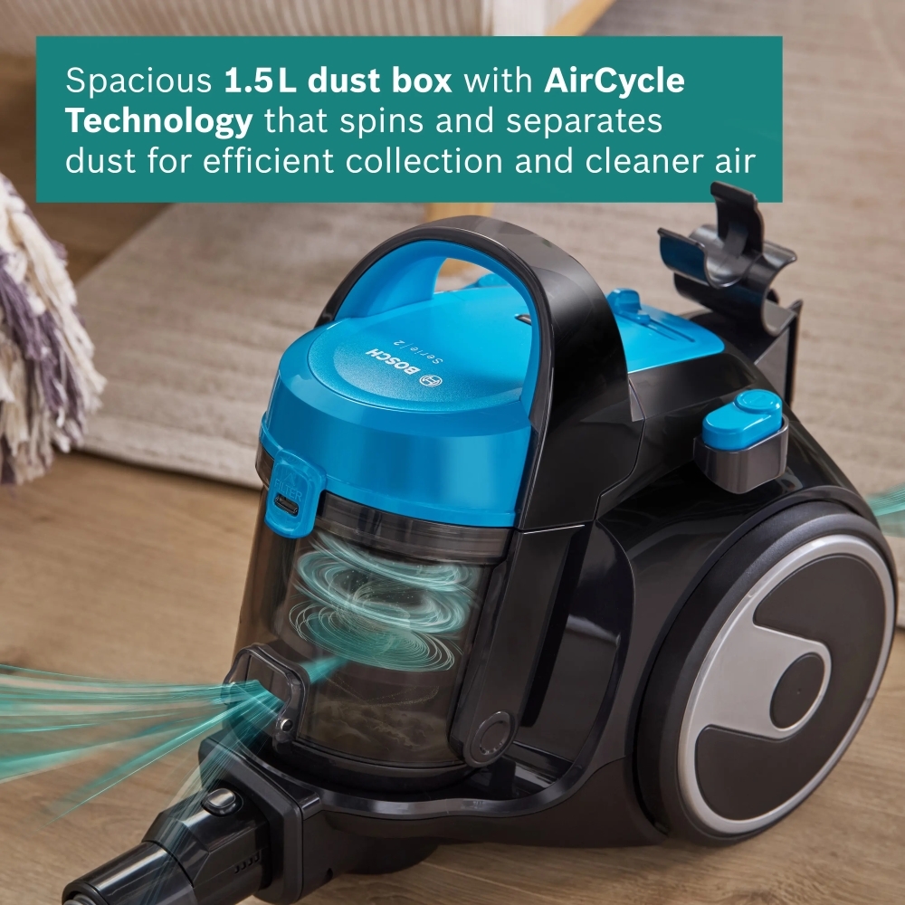 Bosch BGS05BU2GB Series 2 Cylinder Vacuum Cleaner, Blue