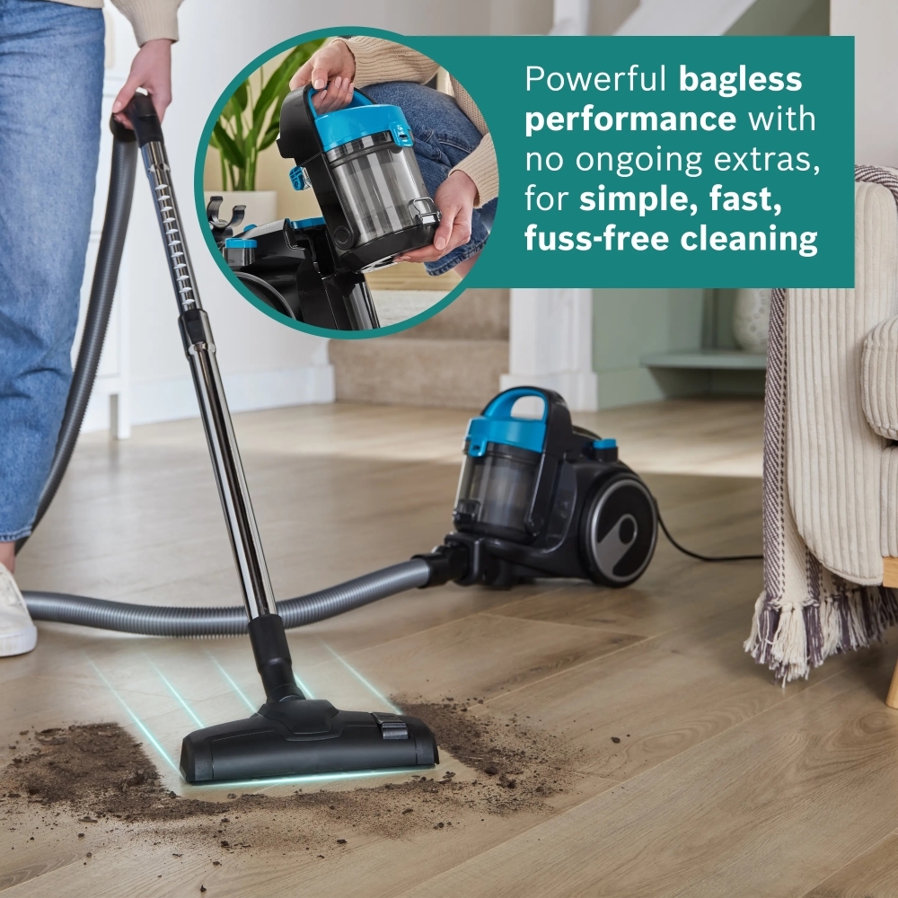 Bosch BGS05BU2GB Series 2 Cylinder Vacuum Cleaner, Blue