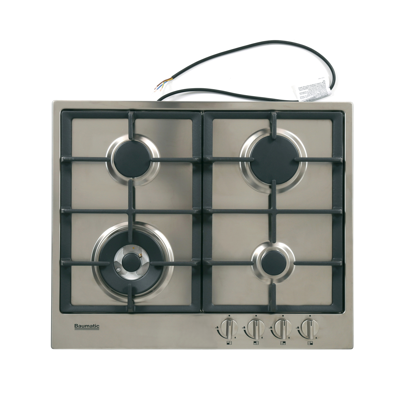 Buy Baumatic Vantage BHG610.5SS 4 Burner Gas Hob (BHG610.5SS