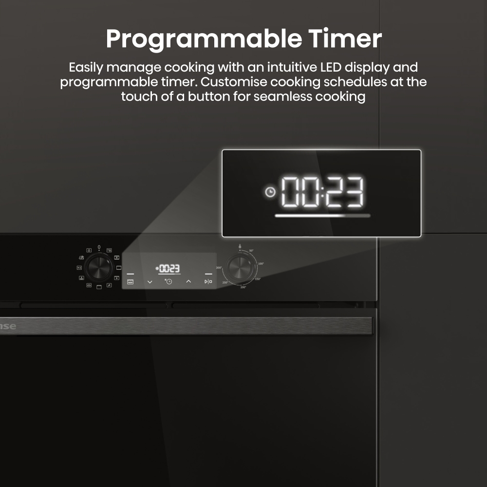 Hisense BI622ABPGUK Built-In Electric Single Oven, Black, A Rated