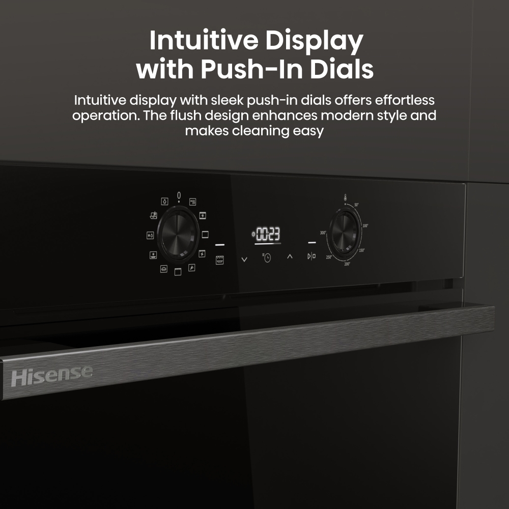 Hisense BI622ABPGUK Built-In Electric Single Oven, Black, A Rated