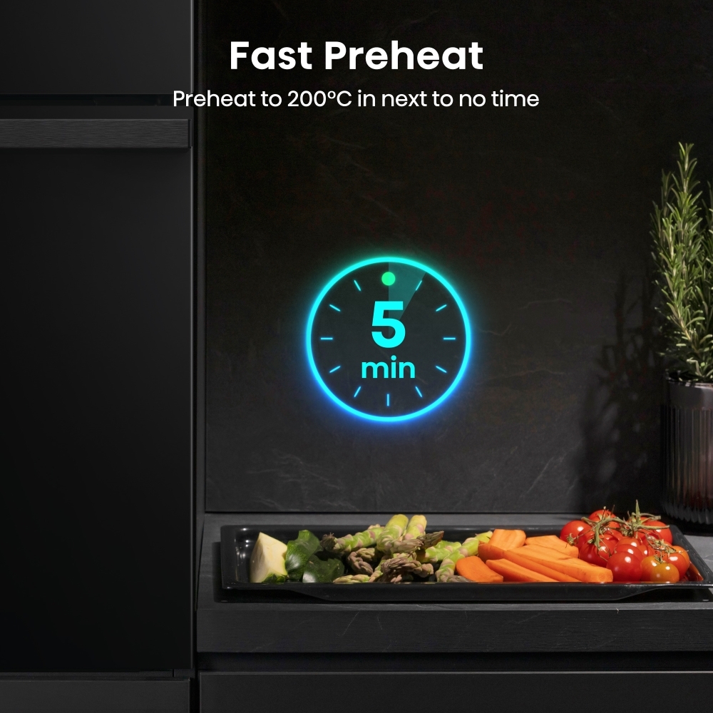 Hisense BI64221PDBG Built-In Electric Single Oven with Pyrolytic Cleaning, Black, A+ Rated