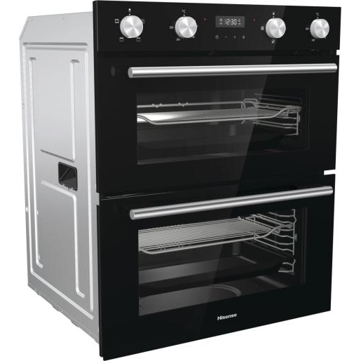 Hisense BID75211BGUK Built-Under Electric Double Oven, Black, A Rated