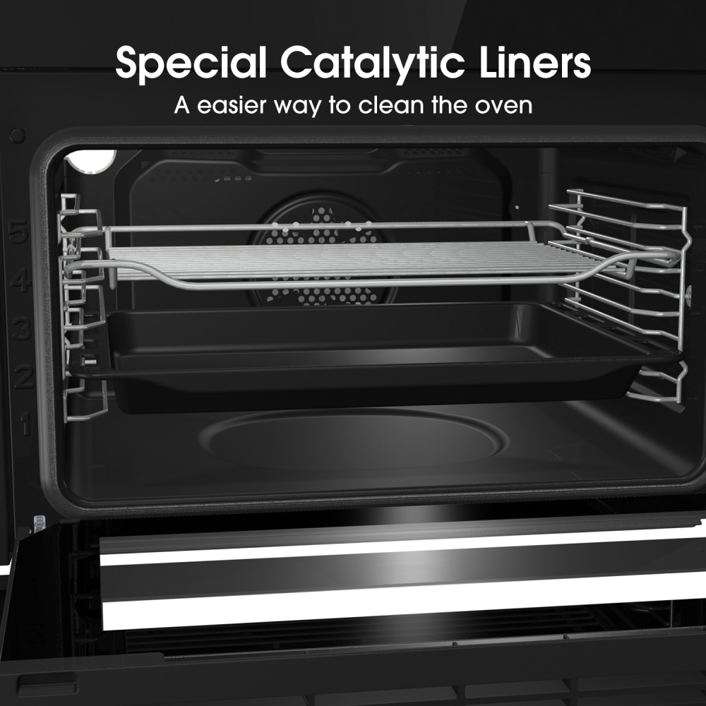 Hisense BID79222CXUK Built-Under Electric Double Oven, Stainless Steel, A Rated