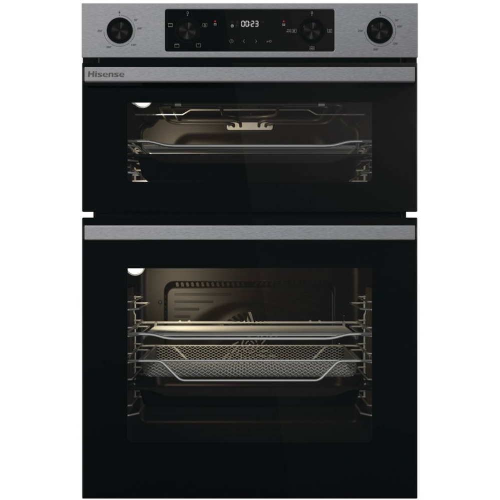 Hisense BID914221AX Built-In Electric Double Oven, Stainless Steel, A Rated