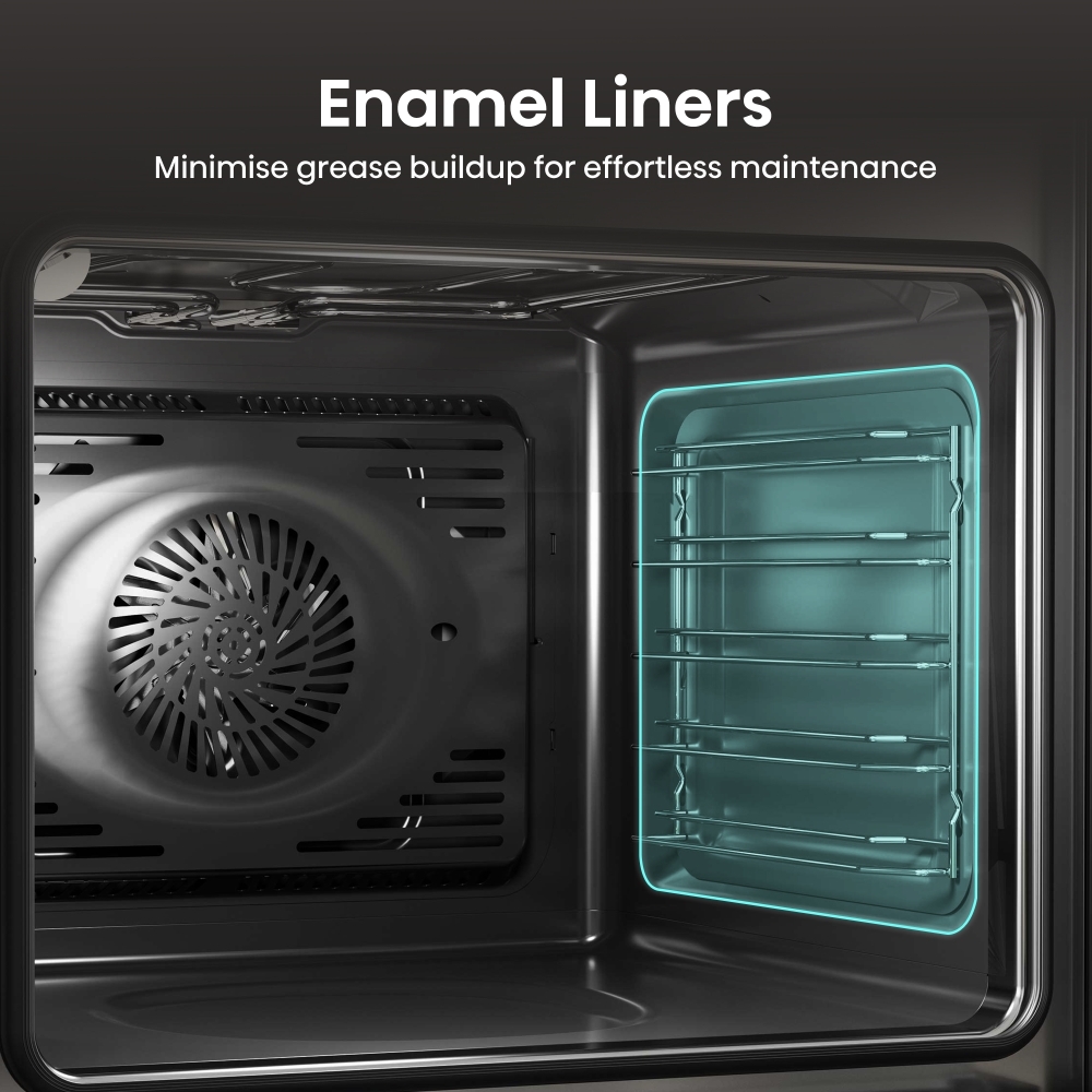 Hisense BID914221AX Built-In Electric Double Oven, Stainless Steel, A Rated