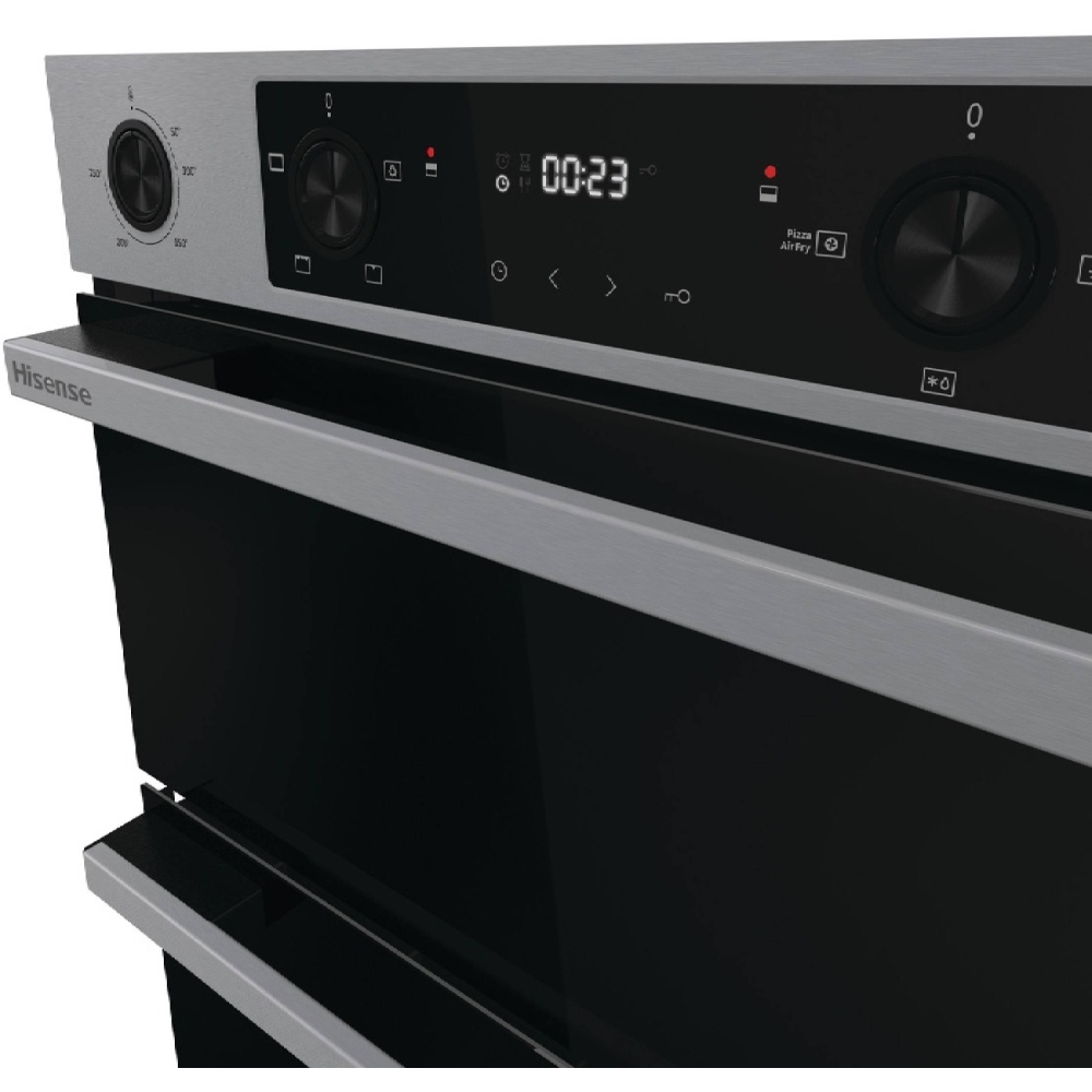 Hisense BID914221CX Built-In Electric Double Oven, Stainless Steel, A Rated