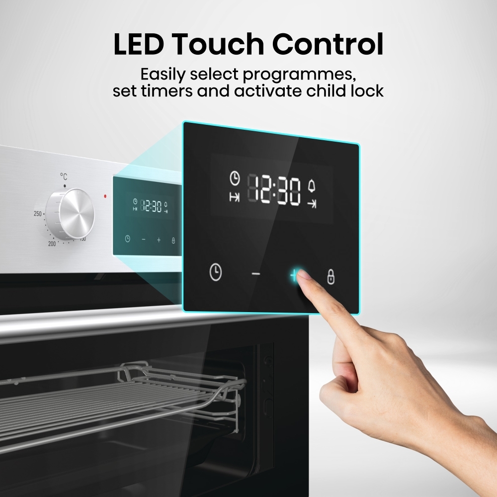 Hisense BID95211XUK Built-In Electric Double Oven, Stainless Steel, A Rated