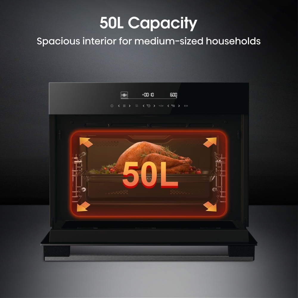 Hisense Hi6 BlackLine BIM45342ADBGUK Compact Oven with Microwave Function