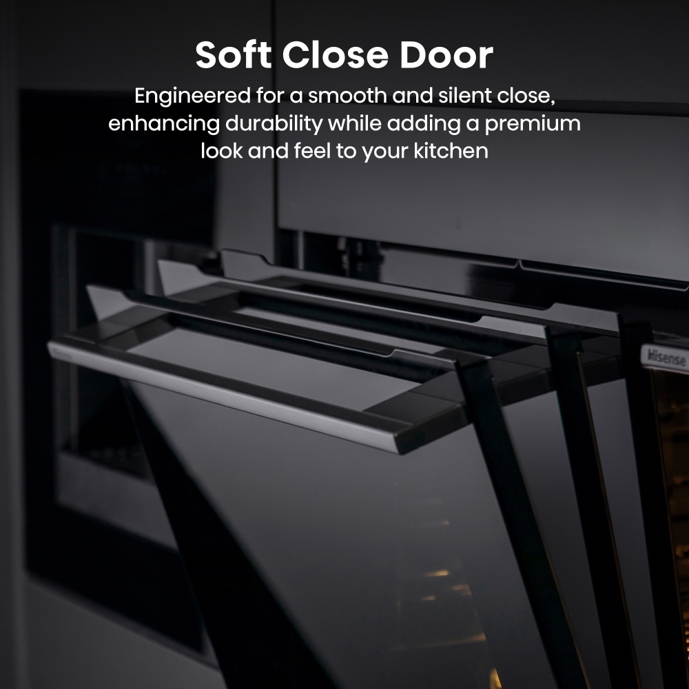 Hisense BIM4AH8UKWF Compact Oven with Microwave Function, Black