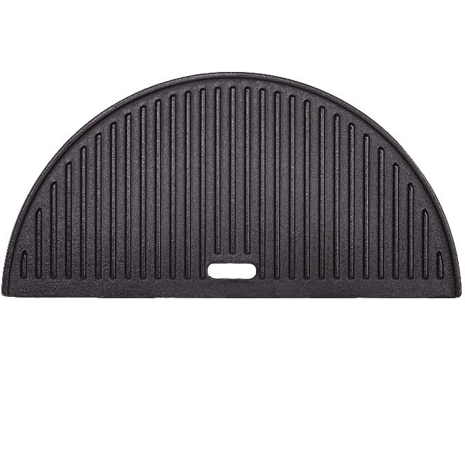 Kamado Joe BJ-HCIGRIDDLE Half Moon Cast Iron Reversible Griddle - Big Joe�, Black