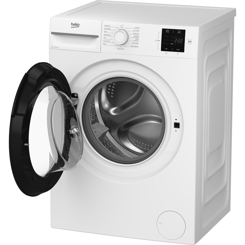 Beko BM1WT3821W Washing Machine, 8kg, 1200 Spin, White, B Rated