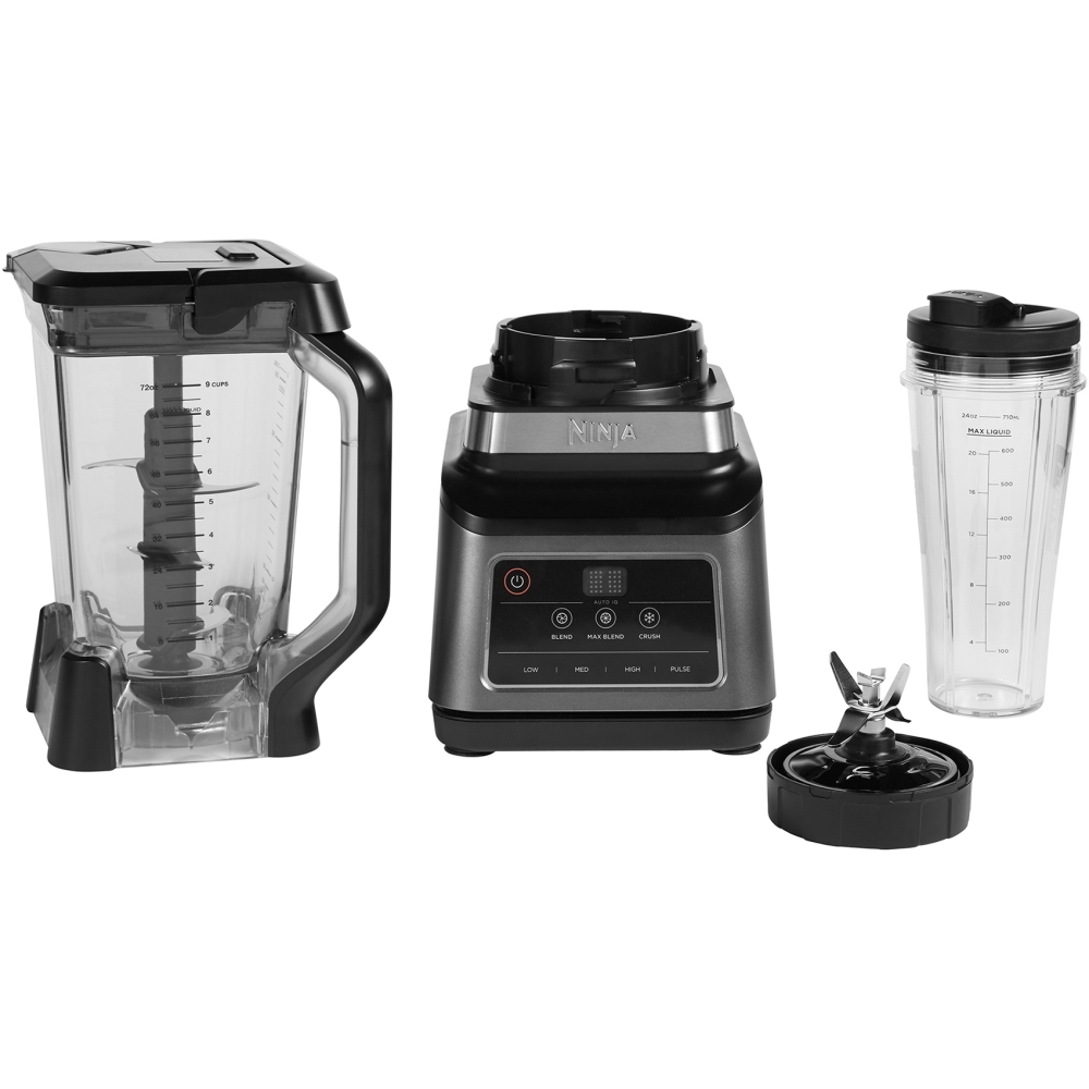 Ninja BN750UK 2-in-1 Blender with Auto-iQ, Black