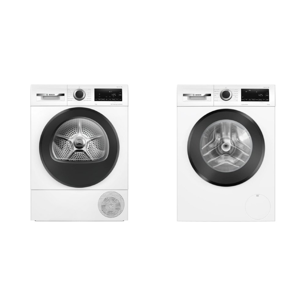 Bosch Heat Pump Tumble Dryer & Washing Machine Pack