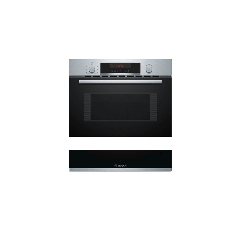 Bosch Built-In Combination Microwave Oven with Hot Air & Warming Drawer