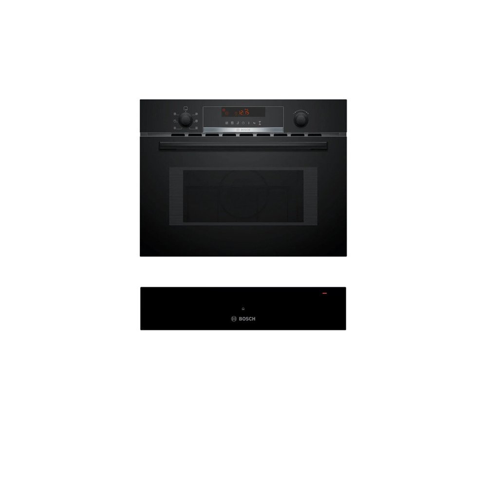 Bosch Built-In Combination Microwave Oven with Hot Air & Warming Drawer