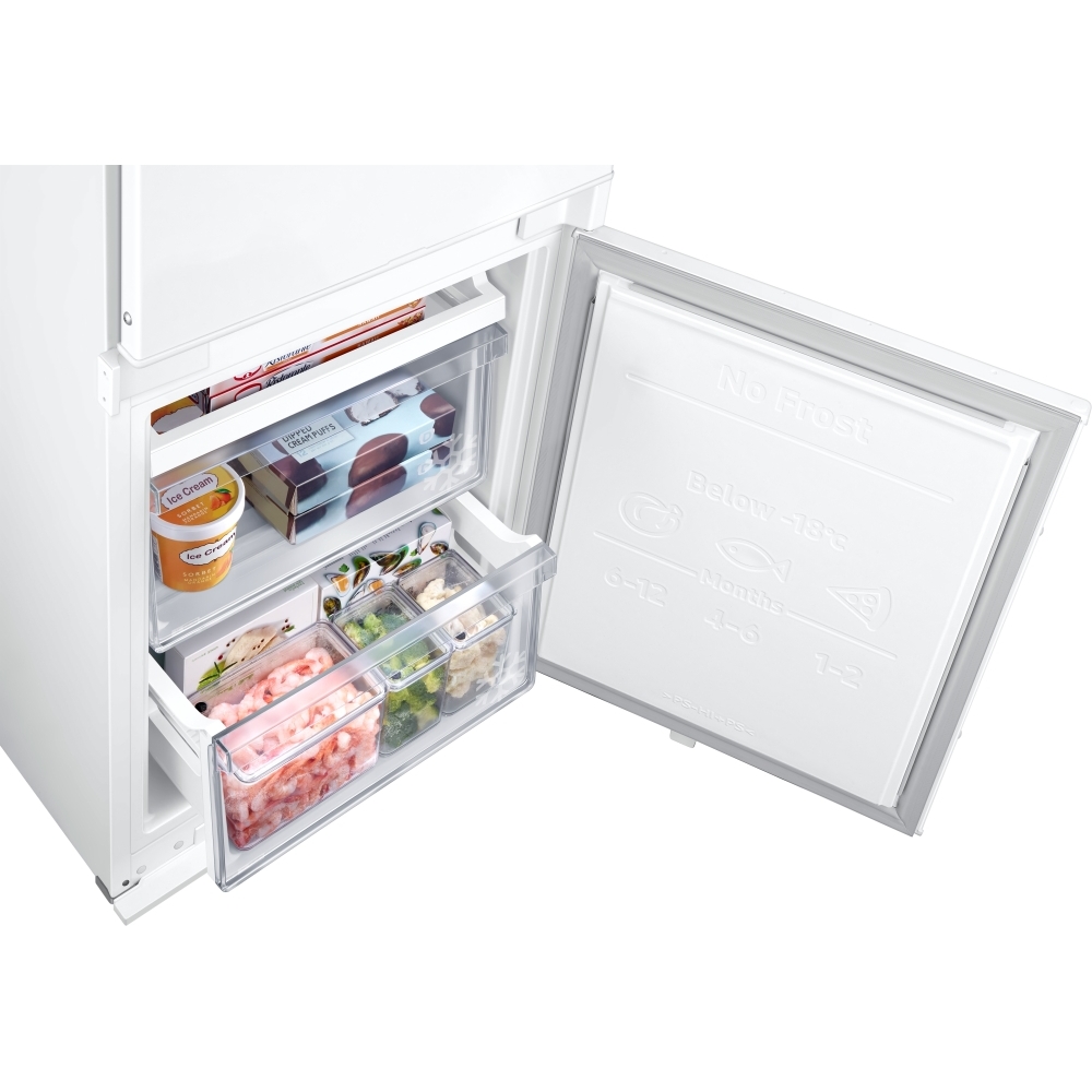 Samsung SpaceMax BRB26600FWW Integrated Fridge Freezer with Total No Frost - White, Sliding Hinge, 70/30