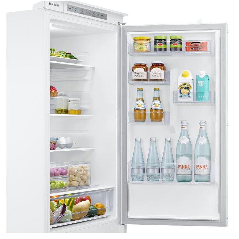 Samsung SpaceMax BRB26600FWW Integrated Fridge Freezer with Total No Frost - White, Sliding Hinge, 70/30