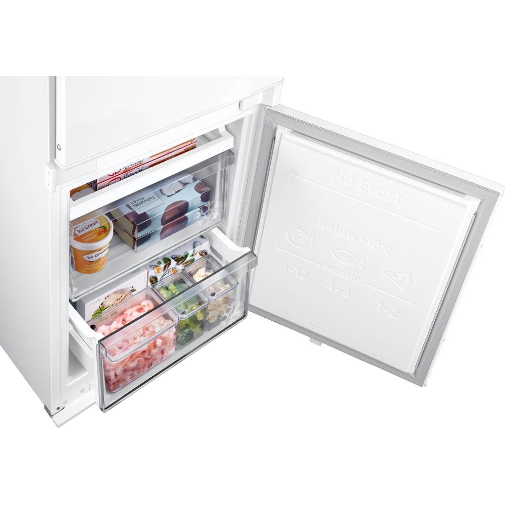 Samsung BRB80F26ADS0EU Total No Frost Integrated Fridge Freezer, Sliding Hinge, 70/30, D Rated