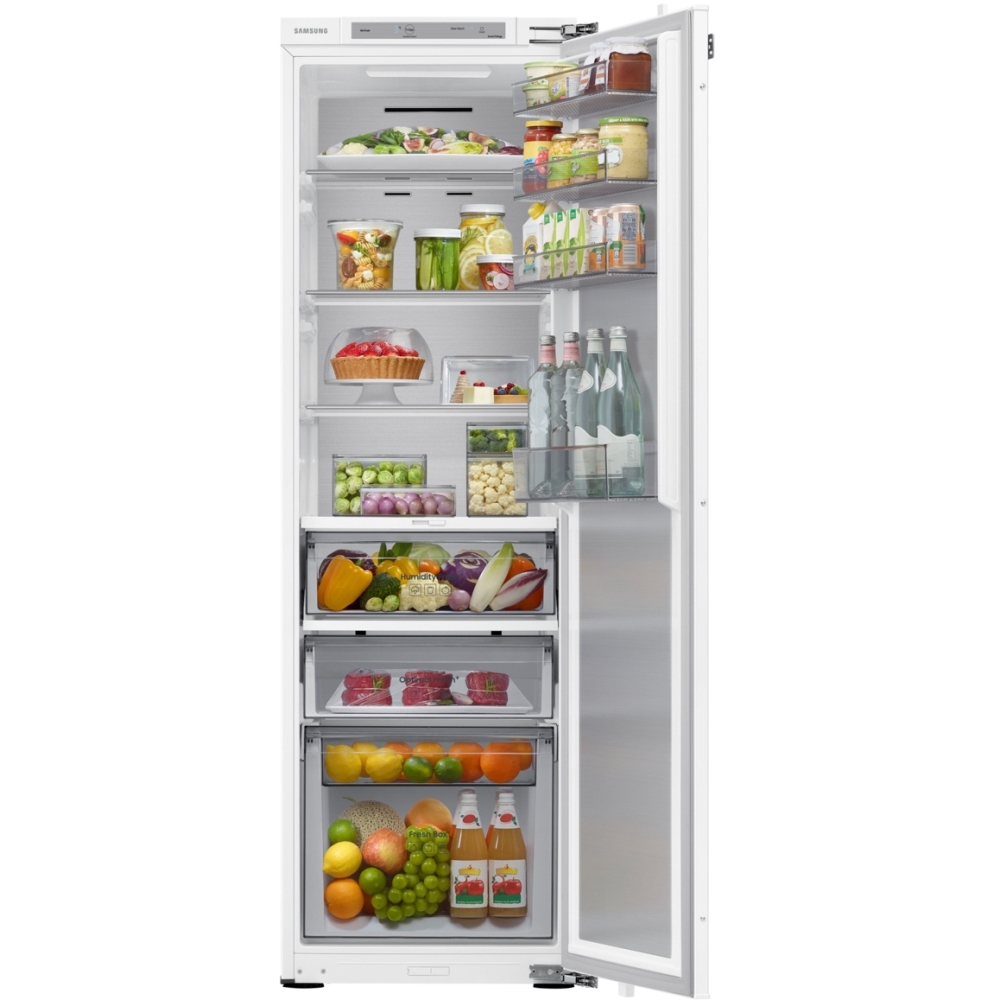Samsung BRR29723EWW/EU Built-In Larder Fridge, Fixed Hinge, White, E Rated