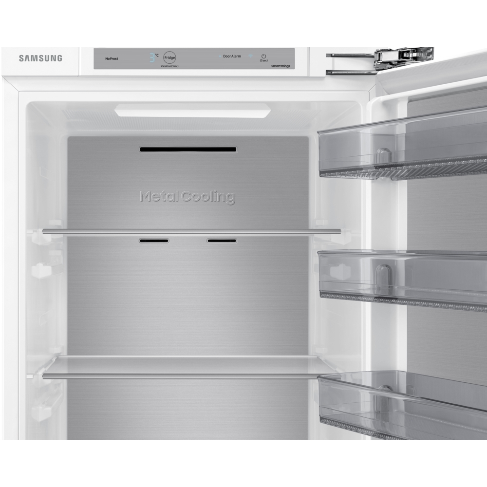 Samsung BRR29723EWW/EU Built-In Larder Fridge, Fixed Hinge, White, E Rated