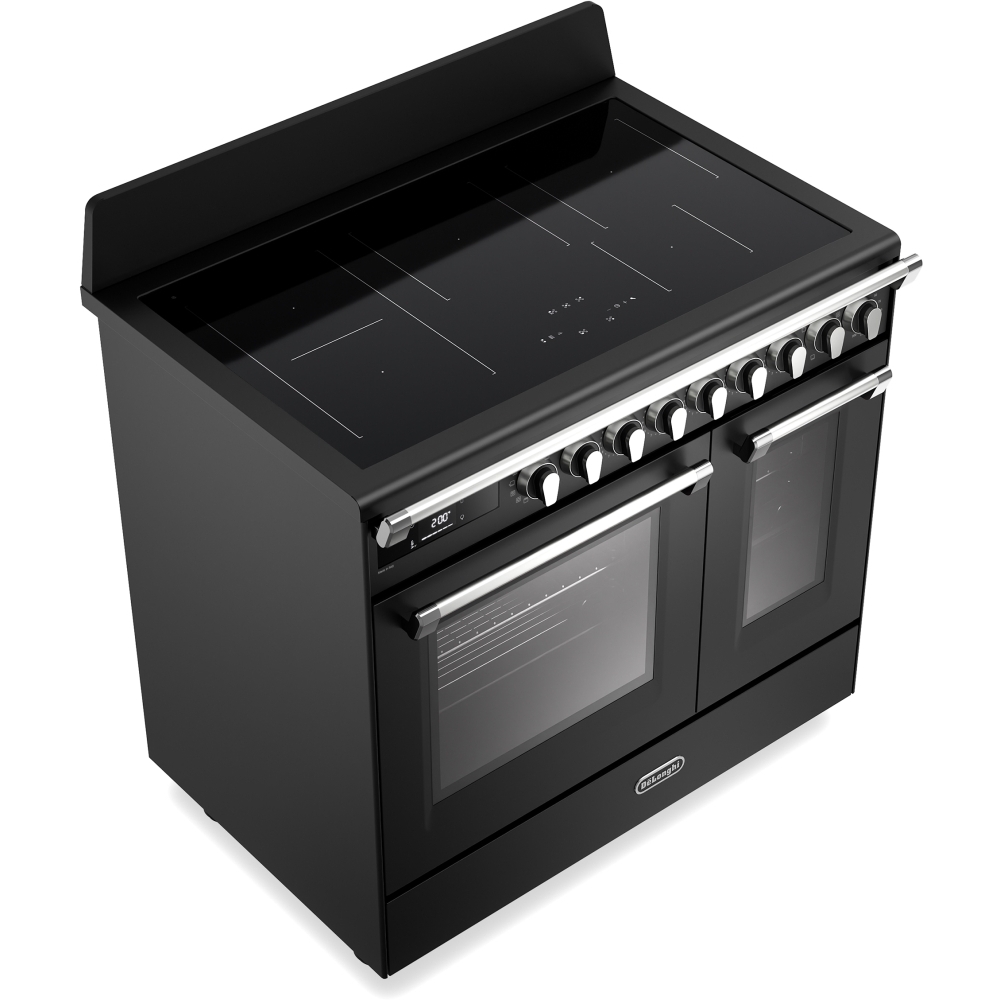 DeLonghi BS 965T IMAA 90cm Induction Range Cooker, Black, A Rated