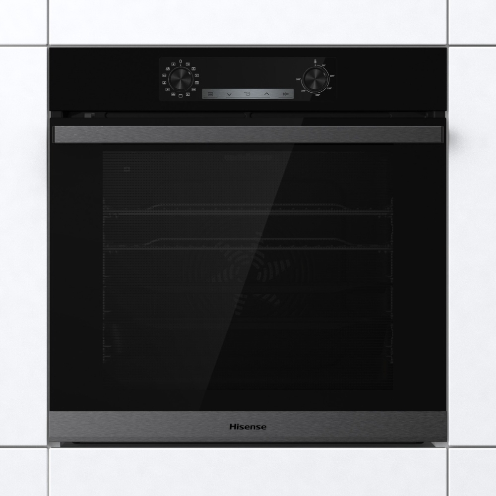 Hisense BSA65222PBUK Built-In Electric Single Oven with Pyrolytic Cleaning, Black, A+ Rated