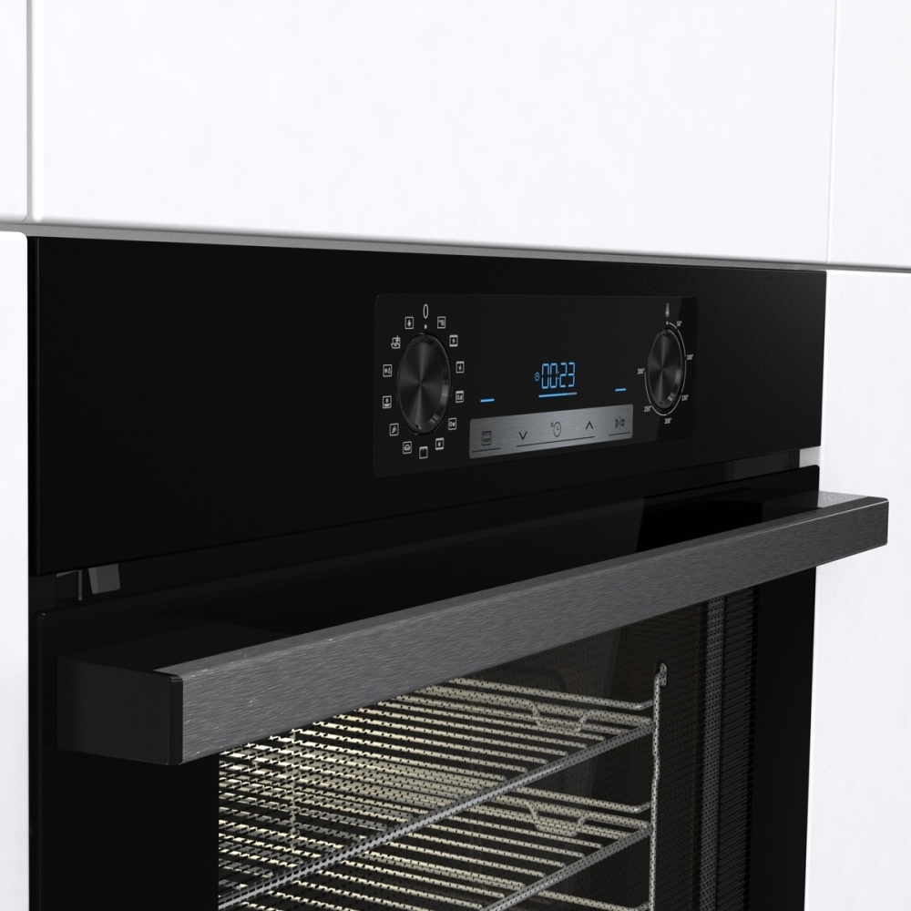 Hisense BSA65222PBUK Built-In Electric Single Oven with Pyrolytic Cleaning, Black, A+ Rated