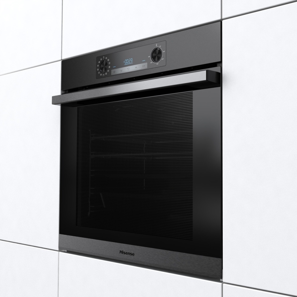 Hisense BSA65222PBUK Built-In Electric Single Oven with Pyrolytic Cleaning, Black, A+ Rated