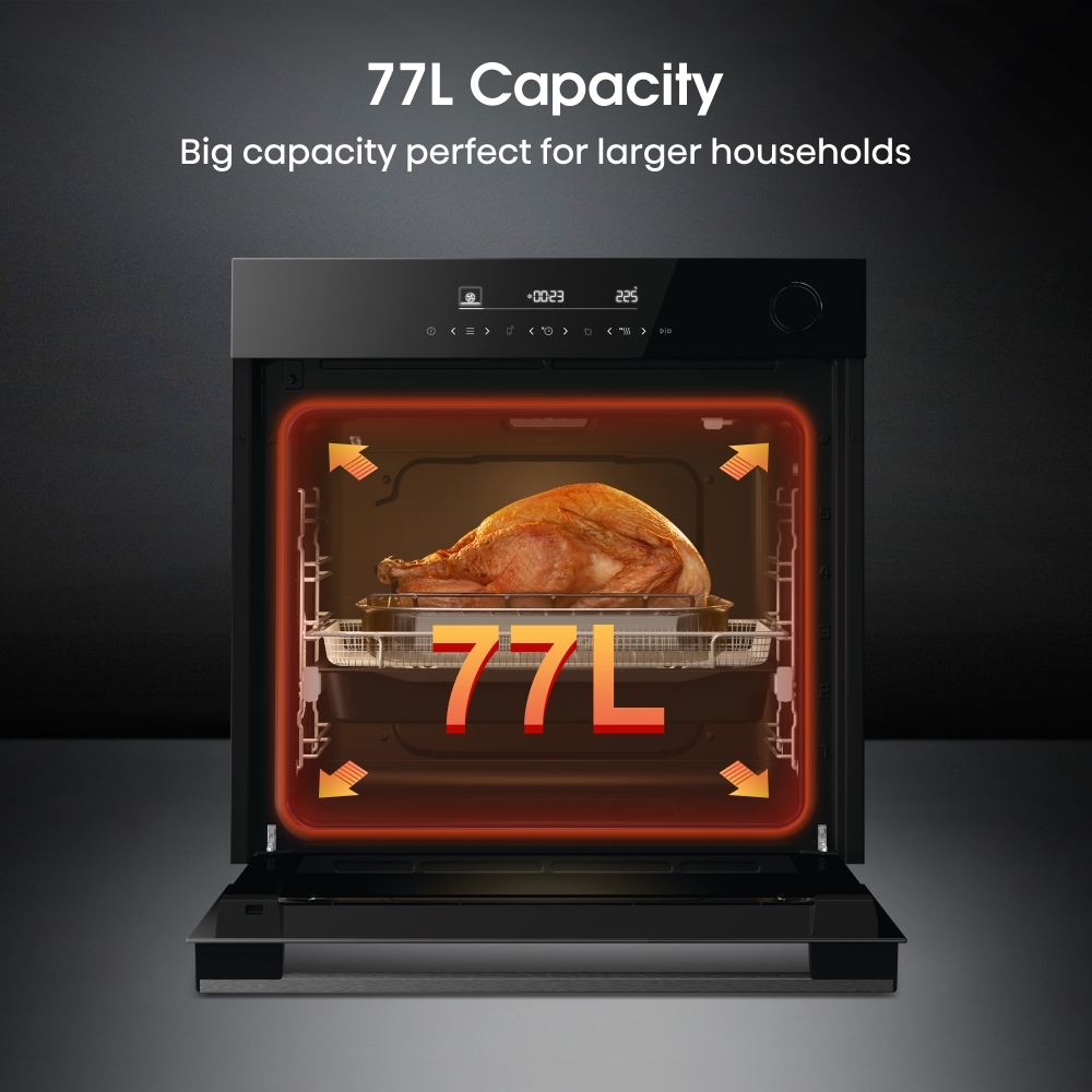 Hisense BSA66346ADBGUK Hi6 BlackLine Built-In Electric Single Oven, A+ Rated