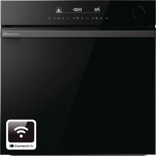 Hisense BSA66346PDBGUK Hi6 BlackLine Built-In Electric Single Oven with Pyrolytic Cleaning, A+ Rated