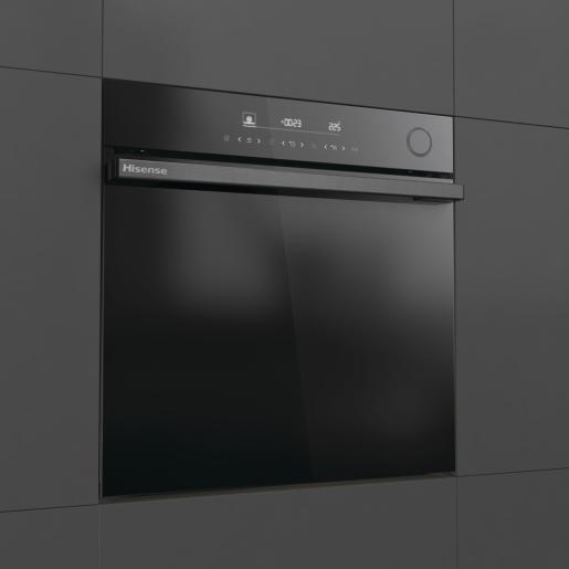 Hisense BSA66346PDBGUK Hi6 BlackLine Built-In Electric Single Oven with Pyrolytic Cleaning, A+ Rated