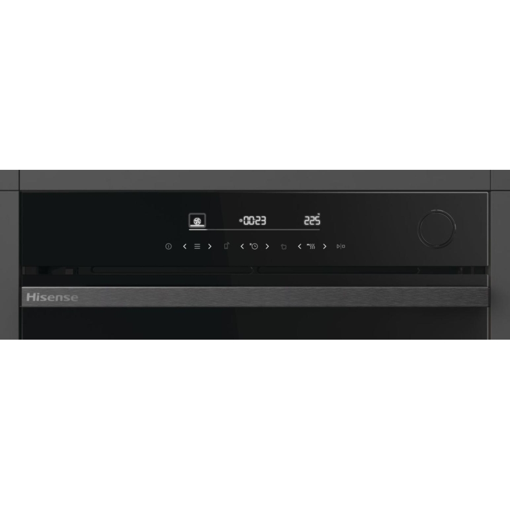 Hisense BSA66346PDBGUK Hi6 BlackLine Built-In Electric Single Oven with Pyrolytic Cleaning, A+ Rated
