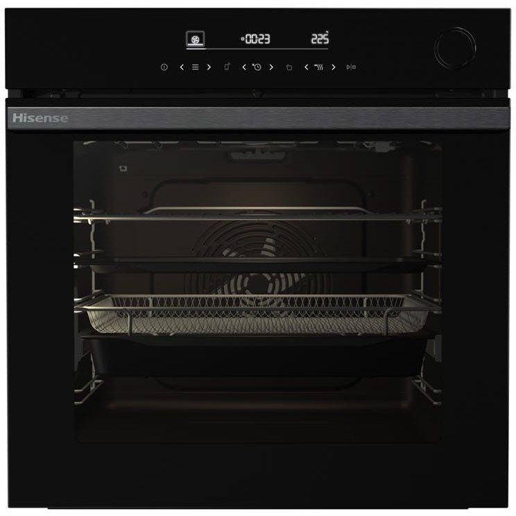 Hisense BSA66346PDBGUK Hi6 BlackLine Built-In Electric Single Oven with Pyrolytic Cleaning, A+ Rated