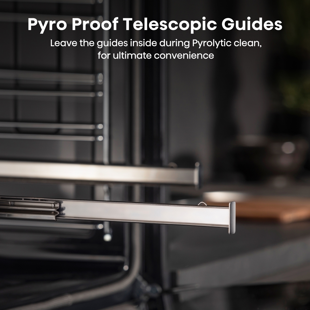 Hisense BSA66346PDBGUK Hi6 BlackLine Built-In Electric Single Oven with Pyrolytic Cleaning, A+ Rated