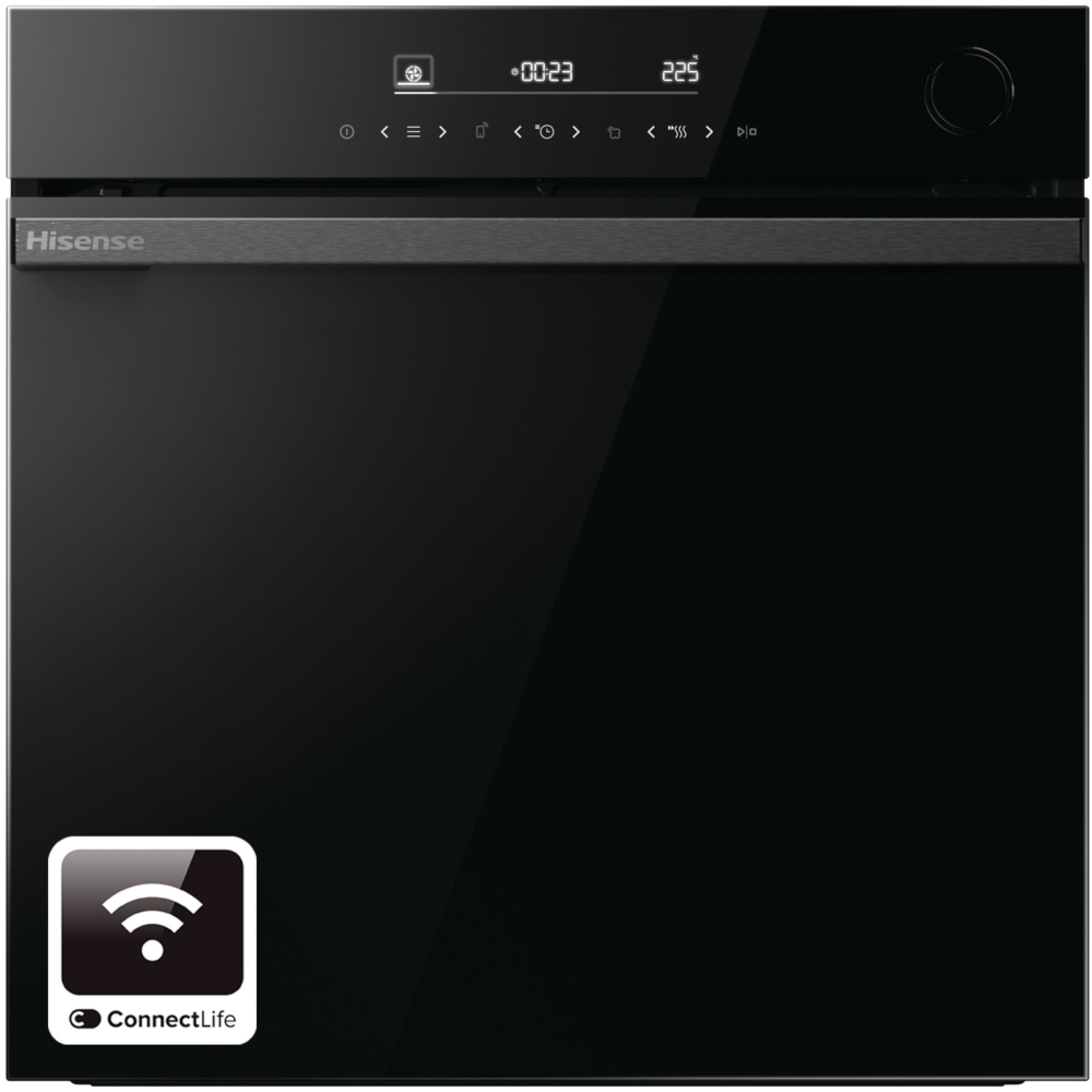 Hisense BSA66346PDBGUK Hi6 BlackLine Built-In Electric Single Oven with Pyrolytic Cleaning, A+ Rated