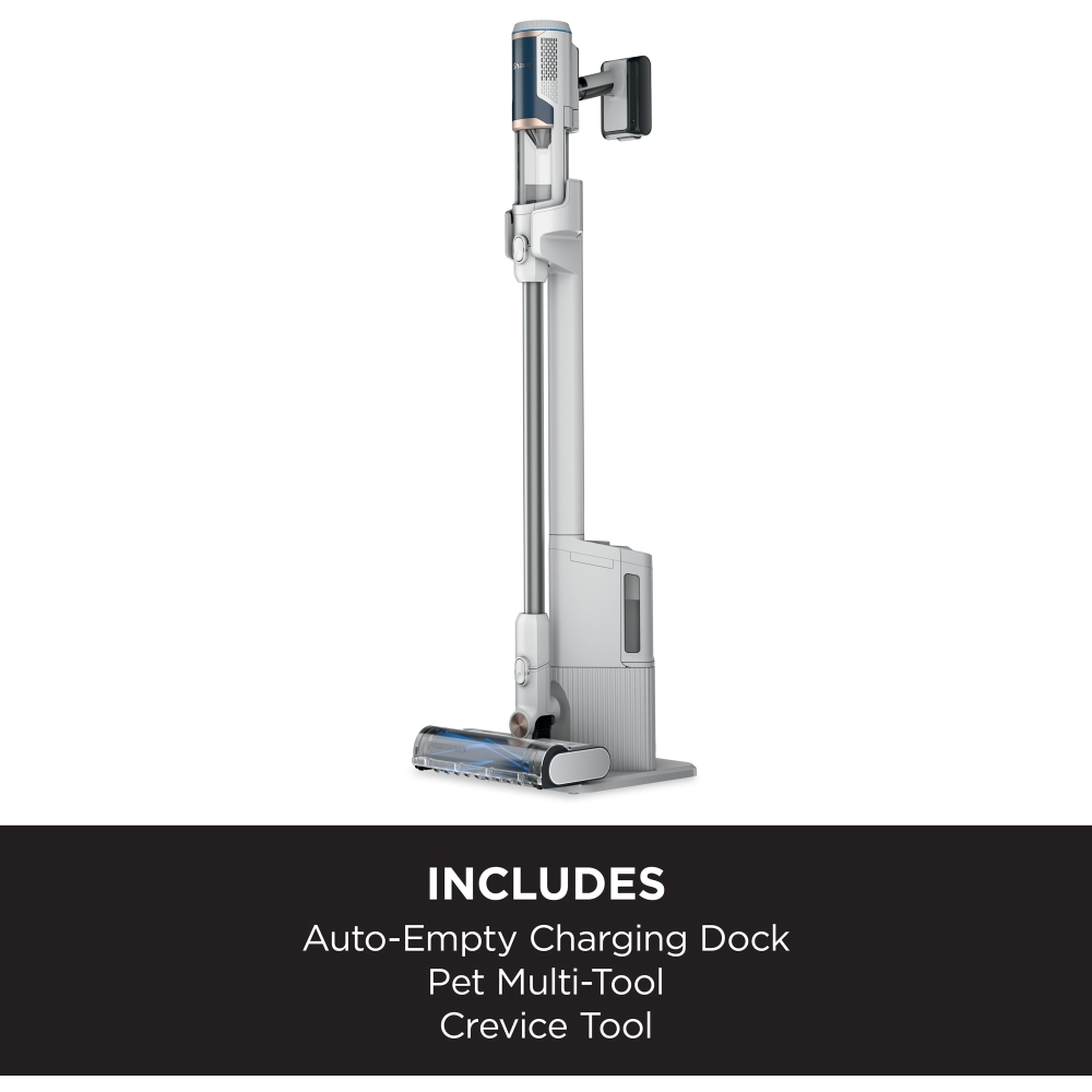 Shark BU3521UK Cordless Stick Vacuum with Auto Empty System, White