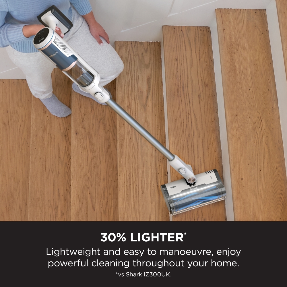 Shark BU3521UK Cordless Stick Vacuum with Auto Empty System, White