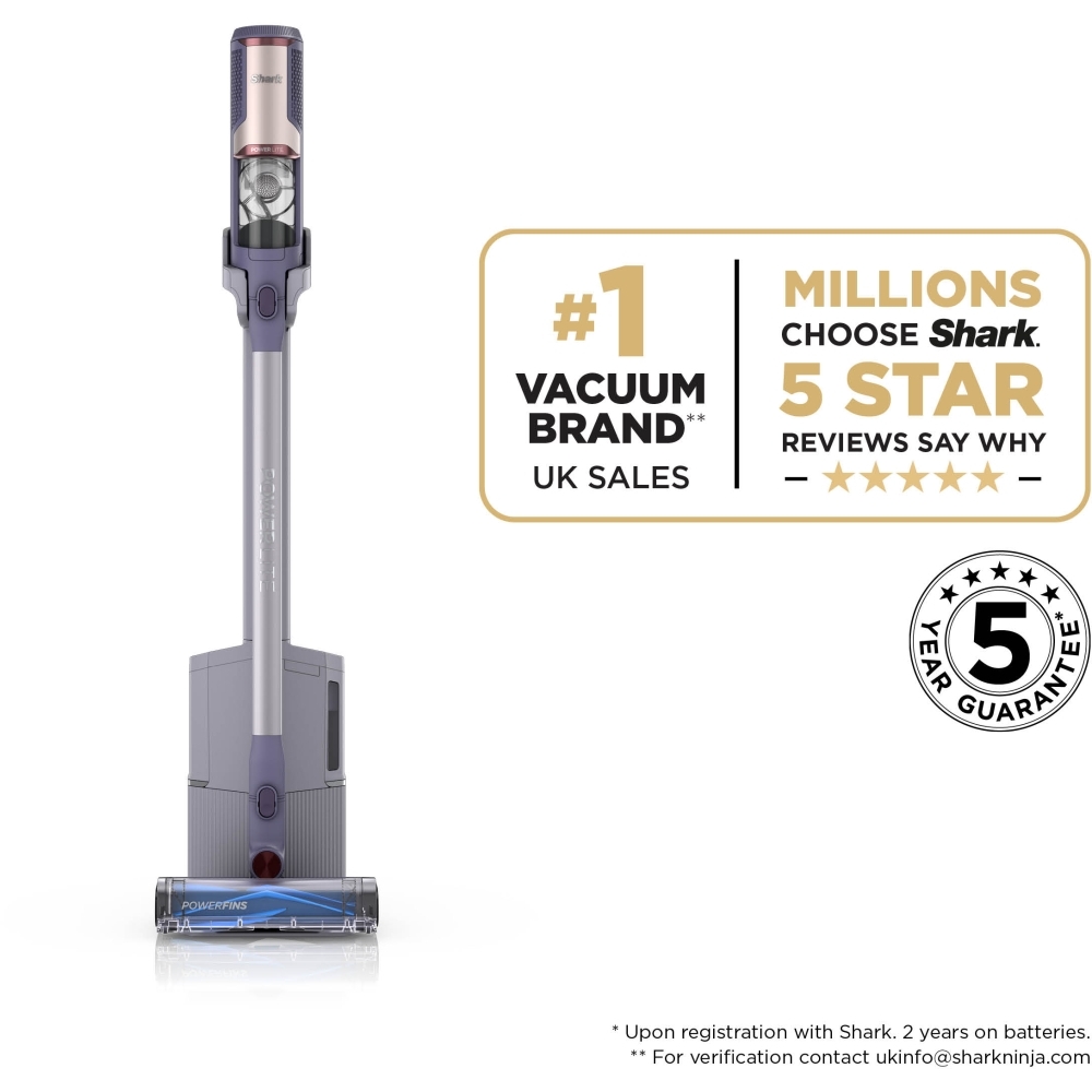 Shark BU3621UKT Cordless Vacuum Cleaner, Grey