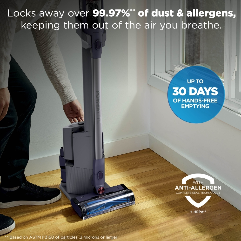 Shark BU3621UKT Cordless Vacuum Cleaner, Grey