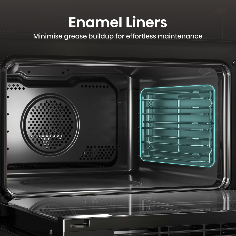 Hisense BUD714221ADBG Built-Under Electric Double Oven, Black, A Rated