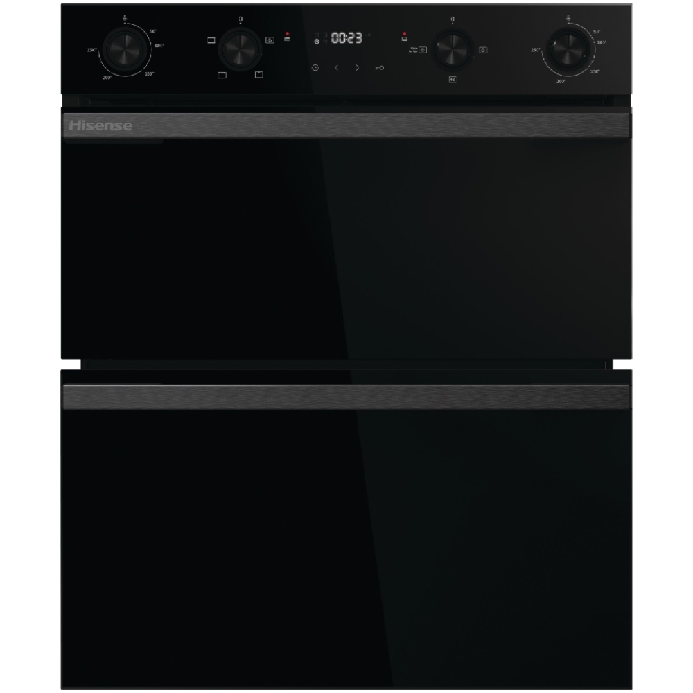 Hisense BUD714221ADBG Built-Under Electric Double Oven, Black, A Rated