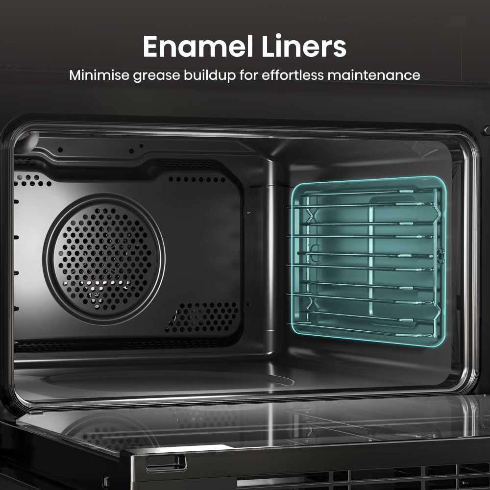 Hisense BUD714221AX Built-Under Electric Double Oven, Stainless Steel, A Rated