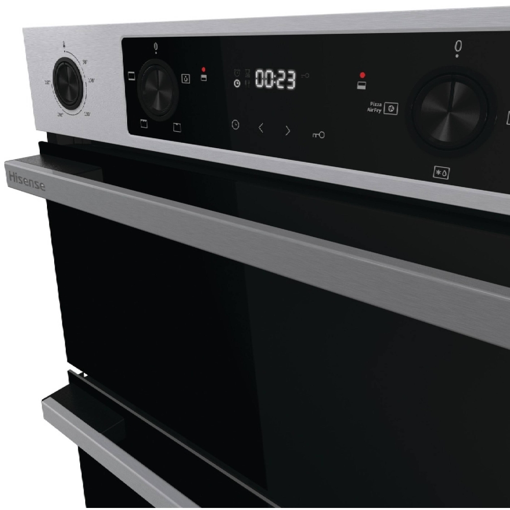 Hisense BUD714221CX Built-Under Electric Double Oven, Stainless Steel, A Rated