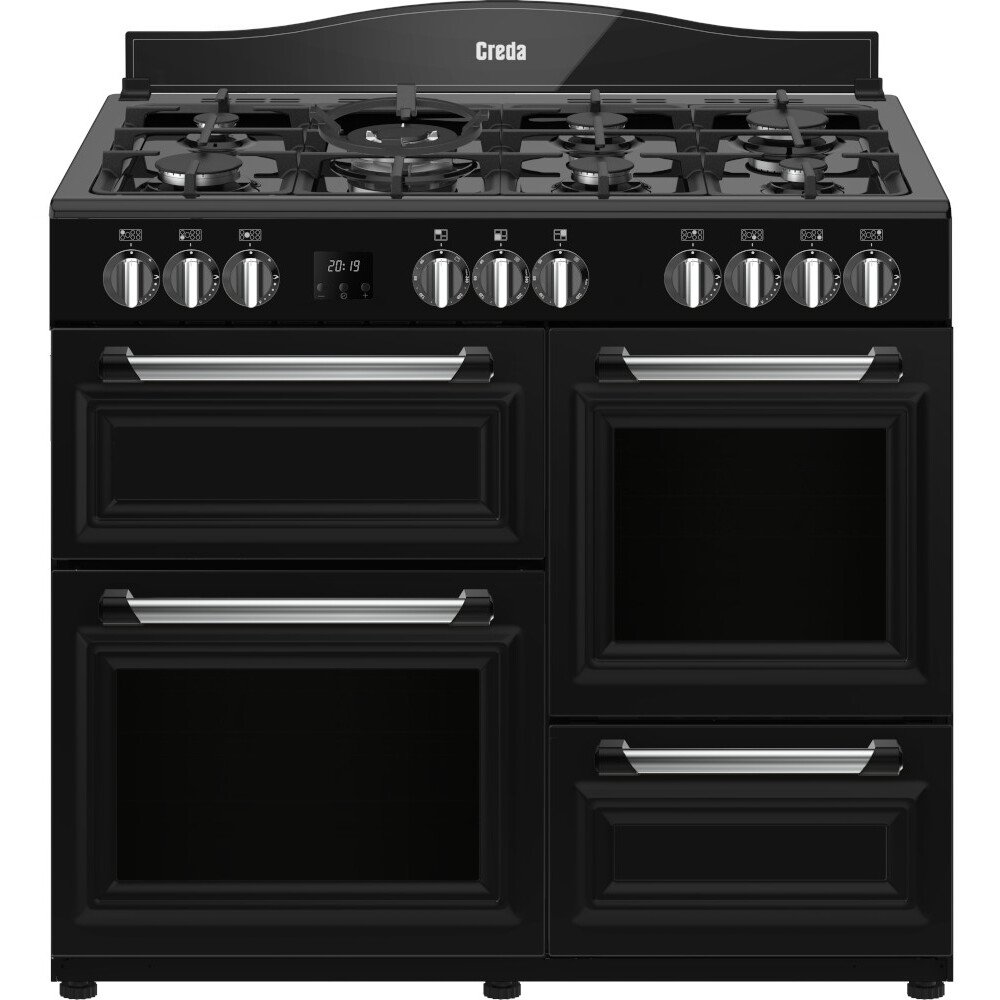 Buy Creda C100RCDFTBL 100cm Dual Fuel Range Cooker Black Marks