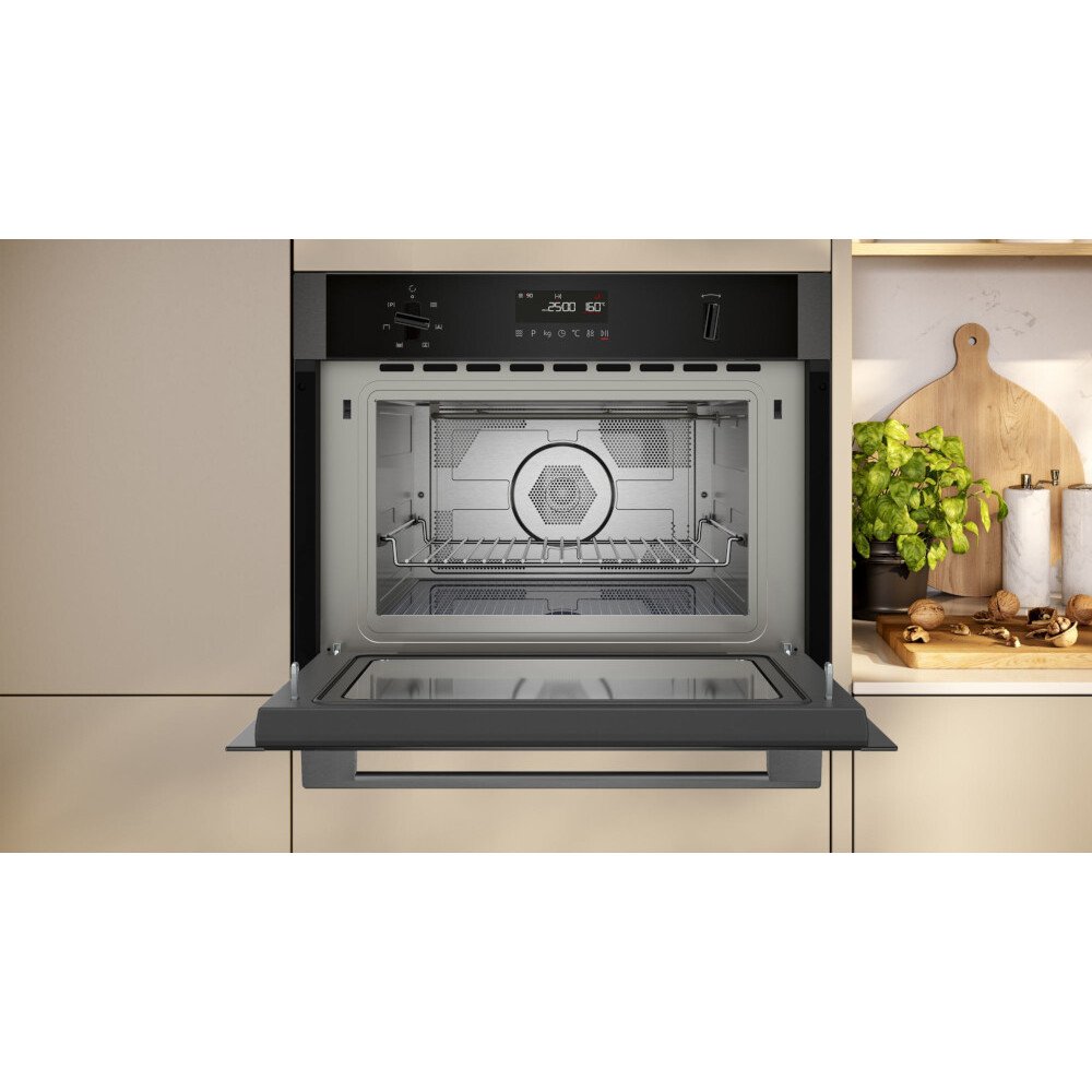 Neff C1AMG84G1B N50 Built-In Combination Microwave Oven, Graphite Grey