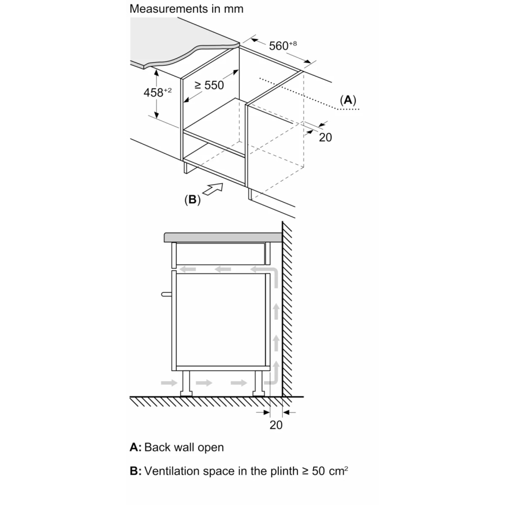 Neff C1AMG84G1B N50 Built-In Combination Microwave Oven, Graphite Grey